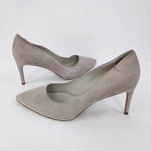 Bruno Magli Size 40 Womens Telma Pumps Suede Leather In Mink Sandstone